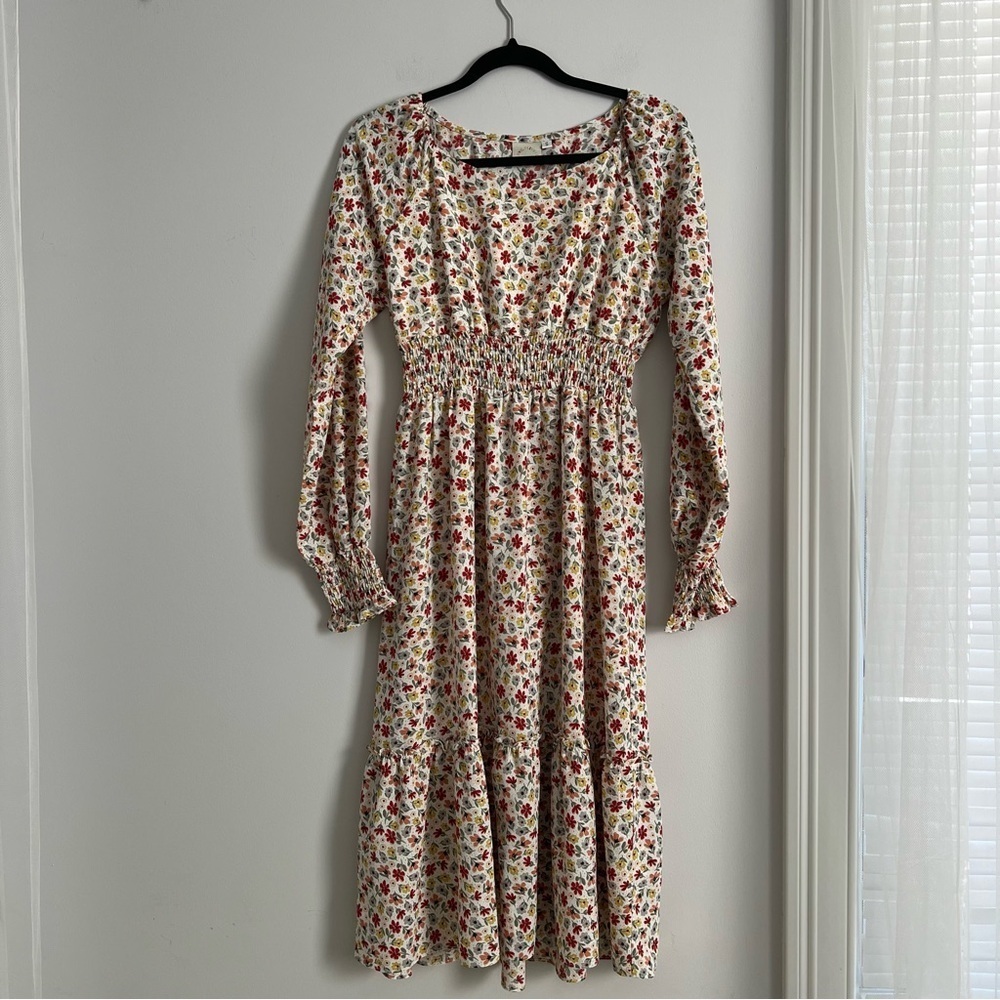 Love olive Co Floral Long Sleeve Dress